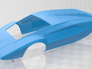 lancia stratos zero 1970 printable car 3D 프린트 모델