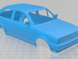 volkswagen polo 1990 printable body car 3D-Druckmodell