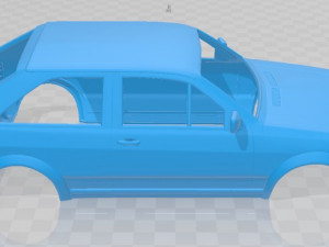 volkswagen polo 1990 printable body car 3D-Druckmodell