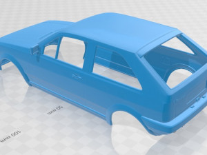 volkswagen polo 1990 printable body car 3D-Druckmodell
