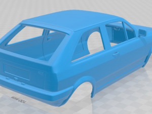 volkswagen polo 1990 printable body car 3D-Druckmodell