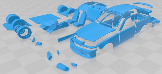m3 e36 1992 printable car 3D Print Model .c4d .max .obj .3ds .fbx .stl .blend 