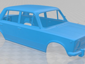 fiat 124 1972 printable body car 3D 프린트 모델