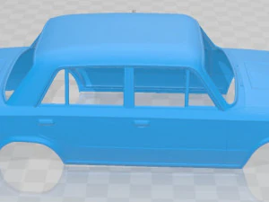 fiat 124 1972 printable body car 3D Print Model