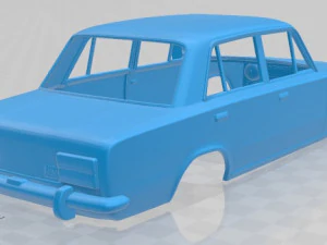 fiat 124 1972 printable body car 3D Print Model