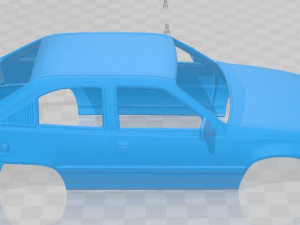 opel kadett 3 door 1991 printable body car Modelo de impresión 3D