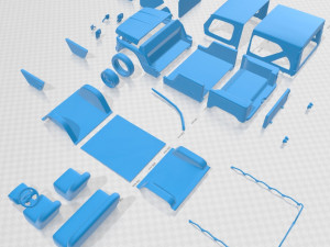 citroen mehari 1968 printable car Modèles 3D en vedette