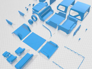 シトロエン メハリ 1968 印刷可能な車 3Dプリントモデル