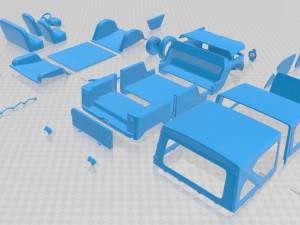 citroen mehari 1968 printable car Modèles 3D en vedette