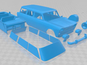 fiat 2300 familiare 1963 printable car 3D Print Model