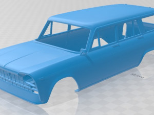 fiat 2300 familiare 1963 printable car 3D 프린트 모델