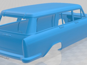 fiat 2300 familiare 1963 printable body car 3D 打印模型