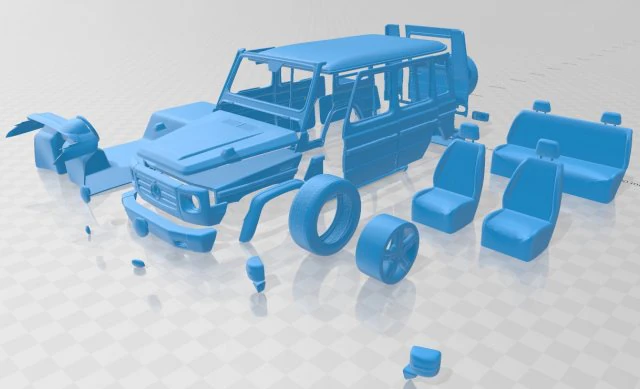 mercedes benz g 2011 printable car 3D Print Model .c4d .max .obj .3ds .fbx .stl .blend 