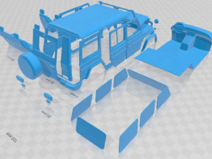 mercedes benz g 2011 printable car 3D Print Model