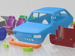 Fiat 147 printable car 3D Print Model