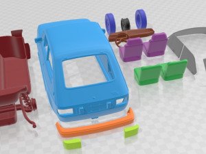 Fiat 147 printable car 3D Print Model