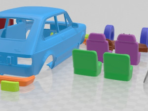 Fiat 147 printable car 3D Print Model