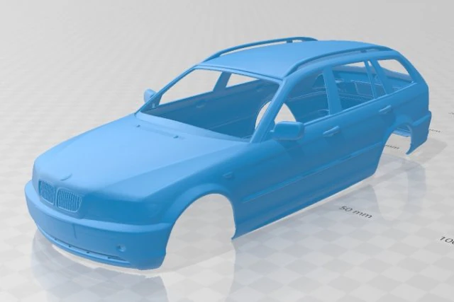 e46 touring 2001 printable body car 3D Print Model .c4d .max .obj .3ds .fbx .stl .blend