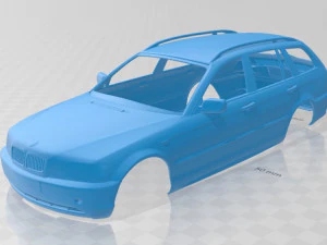 e46 touring 2001 друкований кузов автомобіля 3D Принт Модель