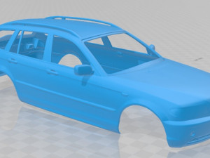 e46 touring 2001 printable body car 3D प्रिंट मॉडल