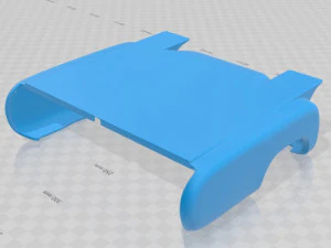 mercedes benz blue wonder renntransporter 1954 printable truck 3D Print Model