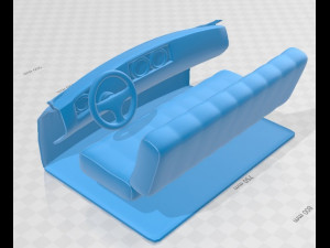 mercedes benz blue wonder renntransporter 1954 printable truck 3D-Druckmodell