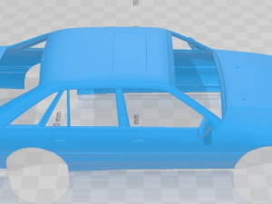 opel senator 1987 printable body car 3D Baskı Modeli