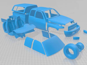 ram 1500 st 1999 printable car 3D Print Model