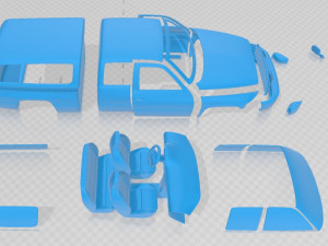 ram 1500 st 1999 printable car Modèles 3D en vedette