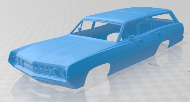 torino 500 wagon 1971 printable body car 3Dプリントモデル .c4d .max .obj .3ds .fbx .stl .blend 