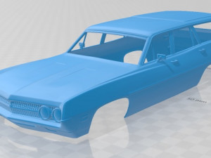 torino 500 wagon 1971 printable body car 3D Print Model