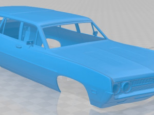 torino 500 wagon 1971 printable body car 3Dプリントモデル