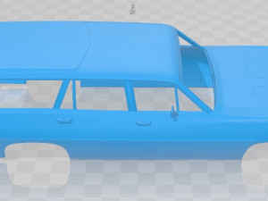 torino 500 wagon 1971 printable body car 3Dプリントモデル