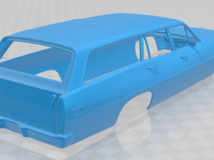 torino 500 wagon 1971 printable body car 3Dプリントモデル