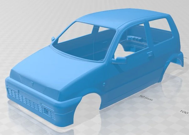 fiat cinquecento 1991 printable body car 3D Print Model .c4d .max .obj .3ds .fbx .stl .blend 