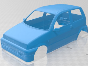 fiat cinquecento 1991 printable body car Modèles 3D en vedette