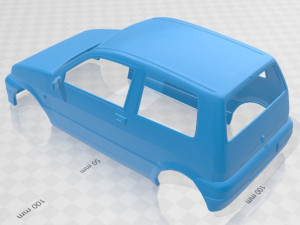 fiat cinquecento 1991 printable body car 3D 打印模型