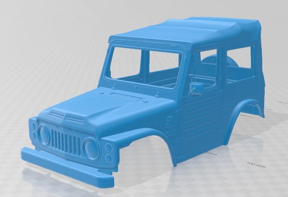 suzuki jimny 1977 printable body car 3D Print Model .c4d .max .obj .3ds .fbx .stl .blend 