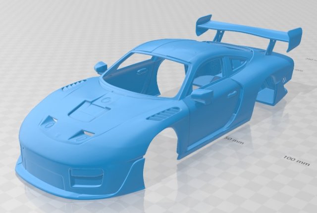 porsche 935 2019 printable body car Modello di stampa 3D .c4d .max .obj .3ds .fbx .stl .blend 