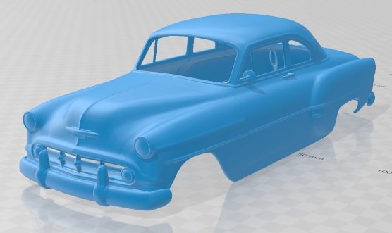 210 1953 printable body car Modello di stampa 3D .c4d .max .obj .3ds .fbx .stl .blend 