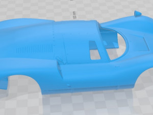 porsche 906 carrera 6 coupe 1966 printable body car Model Cetak 3D