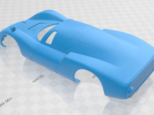 porsche 906 carrera 6 coupe 1966 printable body car Model Cetak 3D