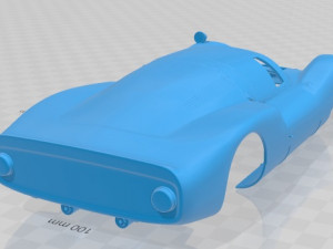porsche 906 carrera 6 coupe 1966 printable body car Model Cetak 3D