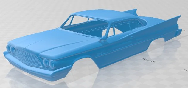 saratoga coupe 1960 printable body car 3D Print Model .c4d .max .obj .3ds .fbx .stl .blend 