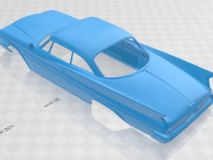 saratoga coupe 1960 printable body car Model do druku 3D