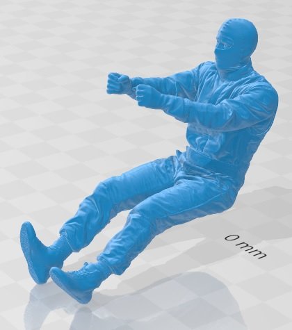 car driver printable 3Dプリントモデル .c4d .max .obj .3ds .fbx .stl .blend 