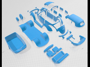 volkswagen beetle convertible 1975 printable car Modèles 3D en vedette