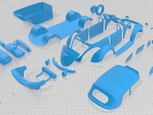 volkswagen beetle convertible 1975 printable car Modèles 3D en vedette