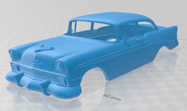 belair 1956 printable body car 3D प्रिंट मॉडल .c4d .max .obj .3ds .fbx .stl .blend