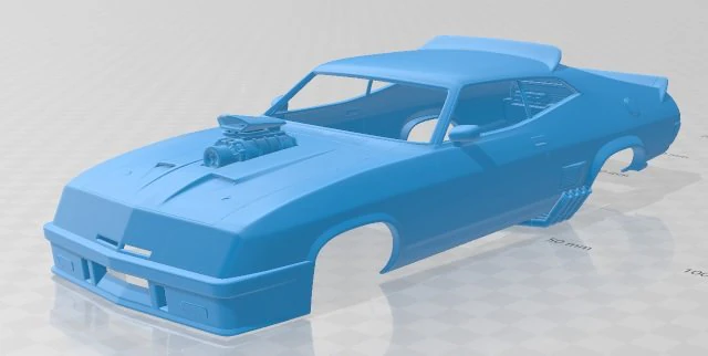 falcon gt coupe interceptor mad max 1979 printable body car 3D Print Model .c4d .max .obj .3ds .fbx .stl .blend 